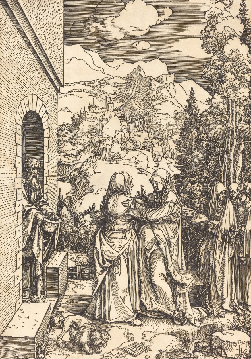 Visitationen, c. 1504. av Albrecht Dürer
