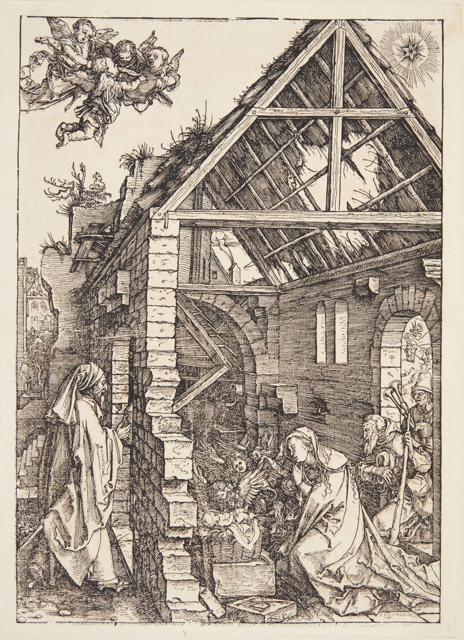 Tillbedjan av herdarna av Albrecht Dürer