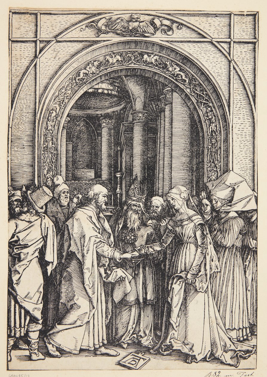 Jungfruns trolovning av Albrecht Dürer
