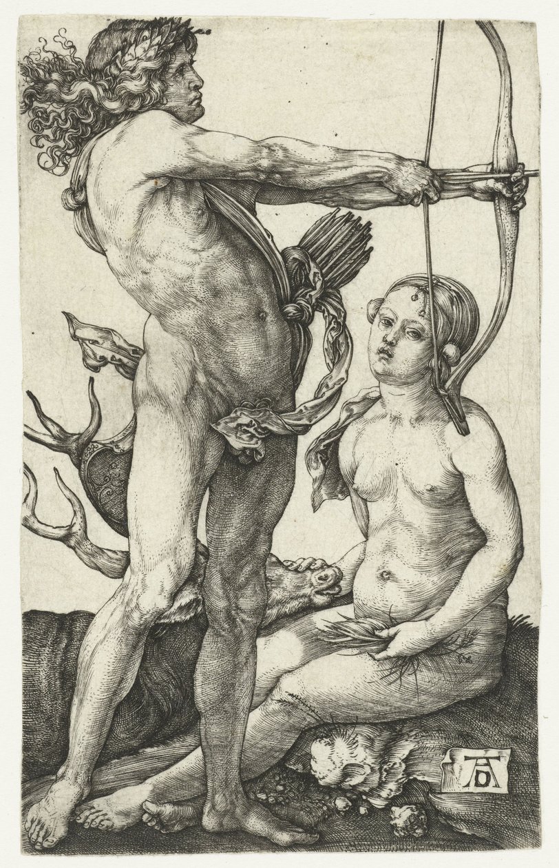 Apollo och Diana av Albrecht Dürer or Duerer