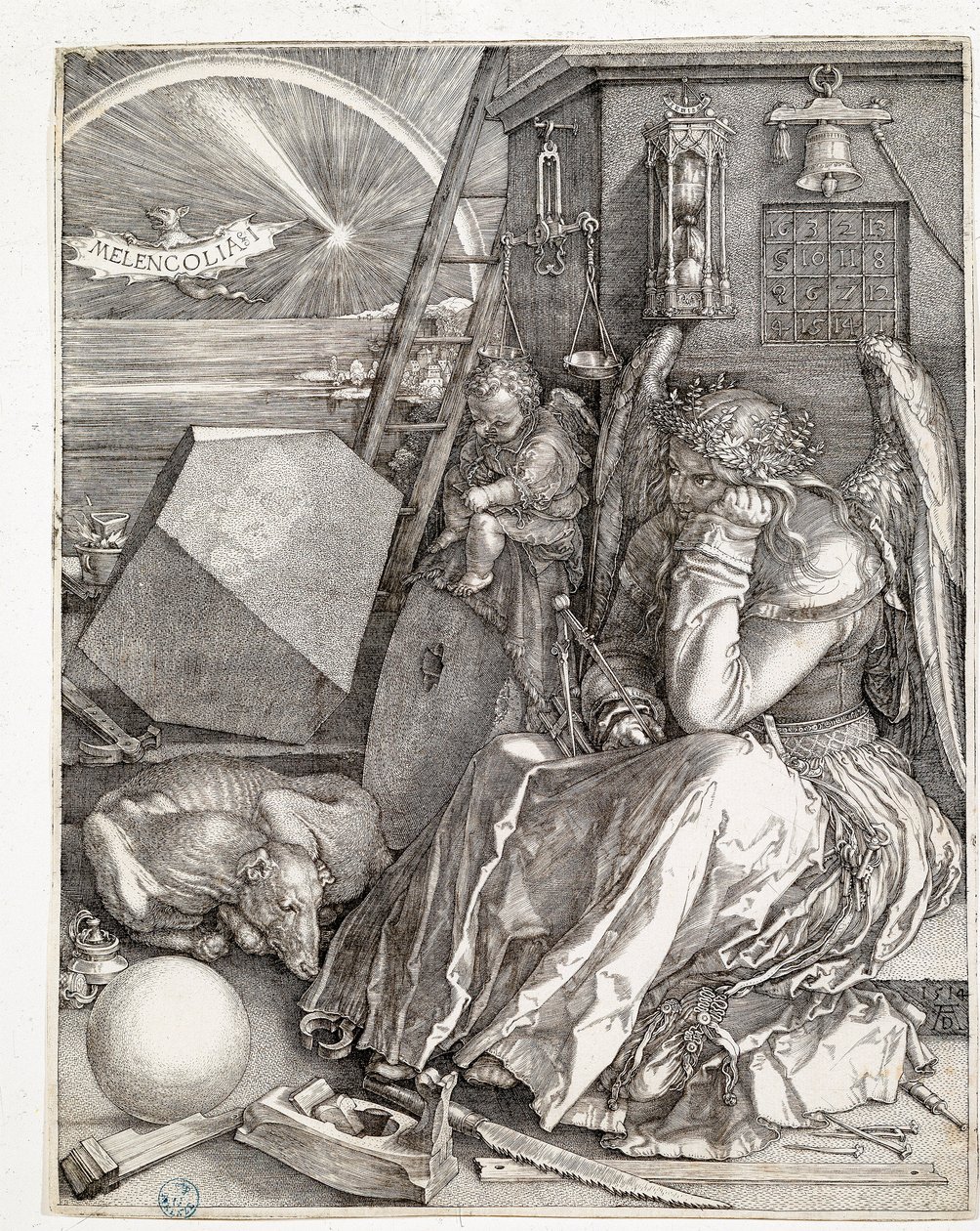 Melancholia I (gravyr av Albrecht Dürer