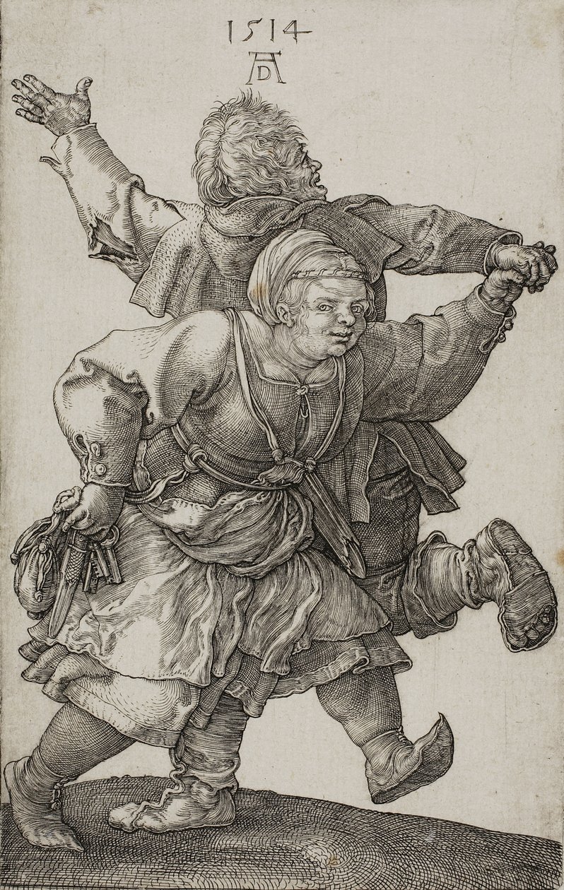 Bondepar som dansar, 1514 av Albrecht Dürer