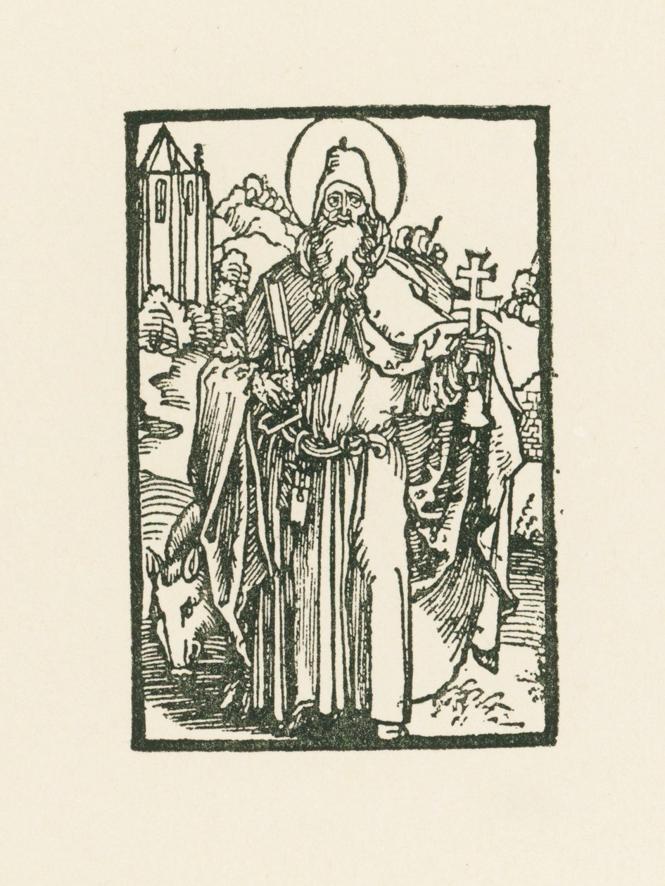 Sankt Antonius den store av Albrecht Dürer or Duerer