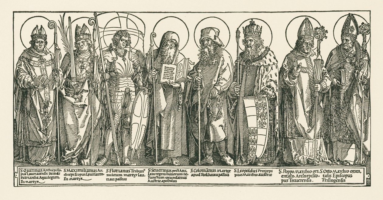 De österrikiska helgonen av Albrecht Dürer or Duerer