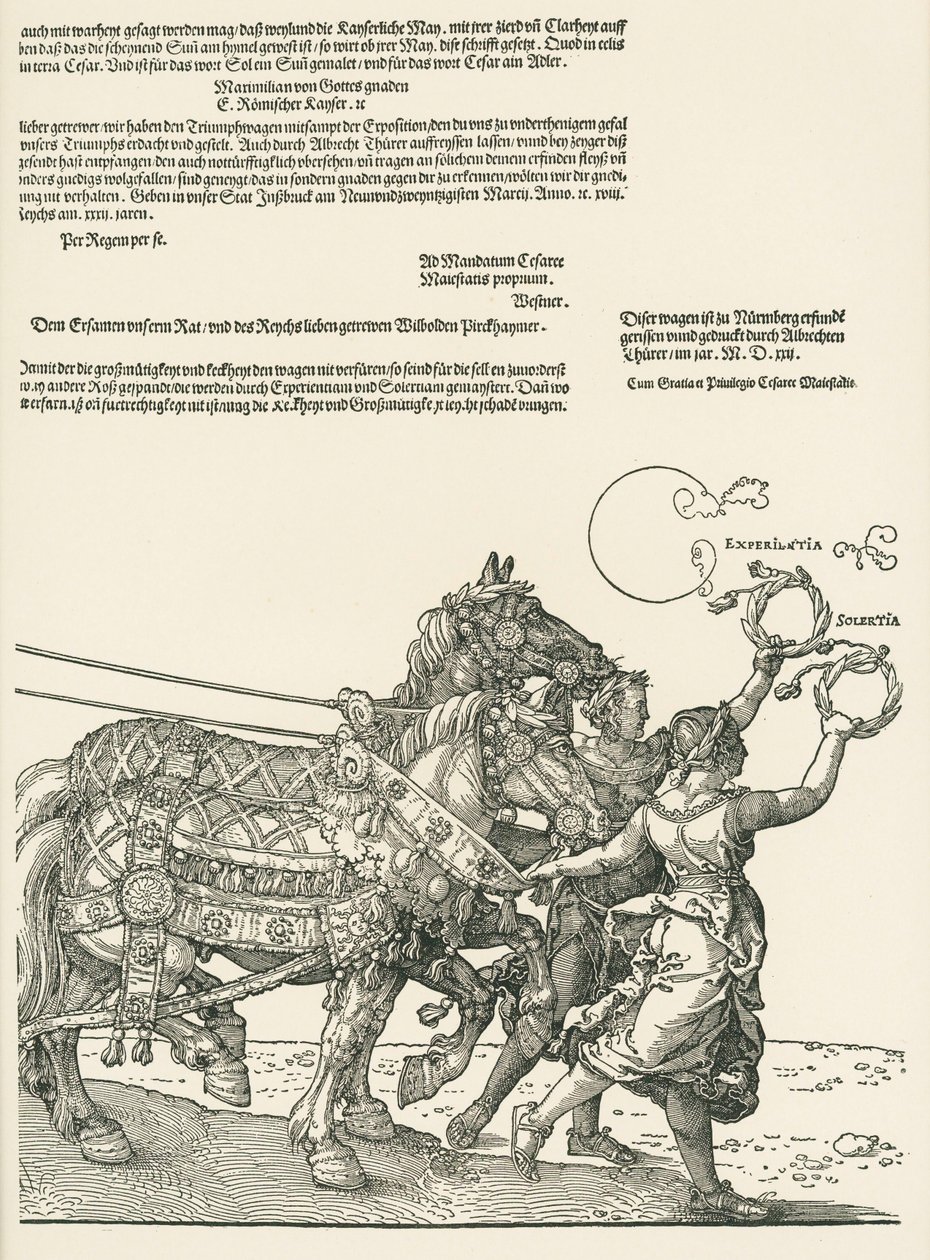 Den stora triumfbilen av Albrecht Dürer or Duerer