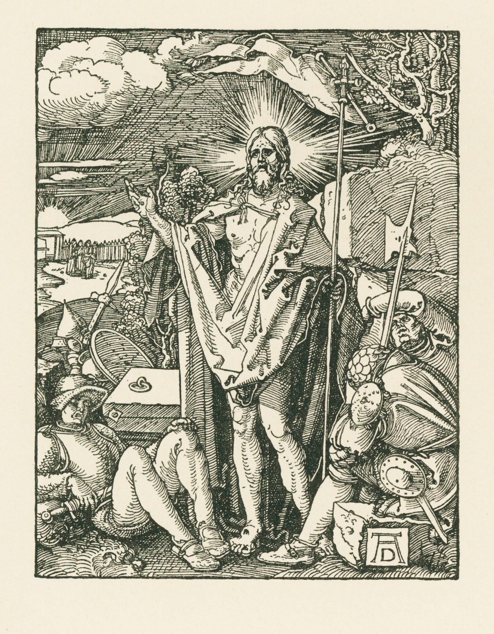 Uppståndelsen, ca 1510 (träsnitt) av Albrecht Dürer or Duerer