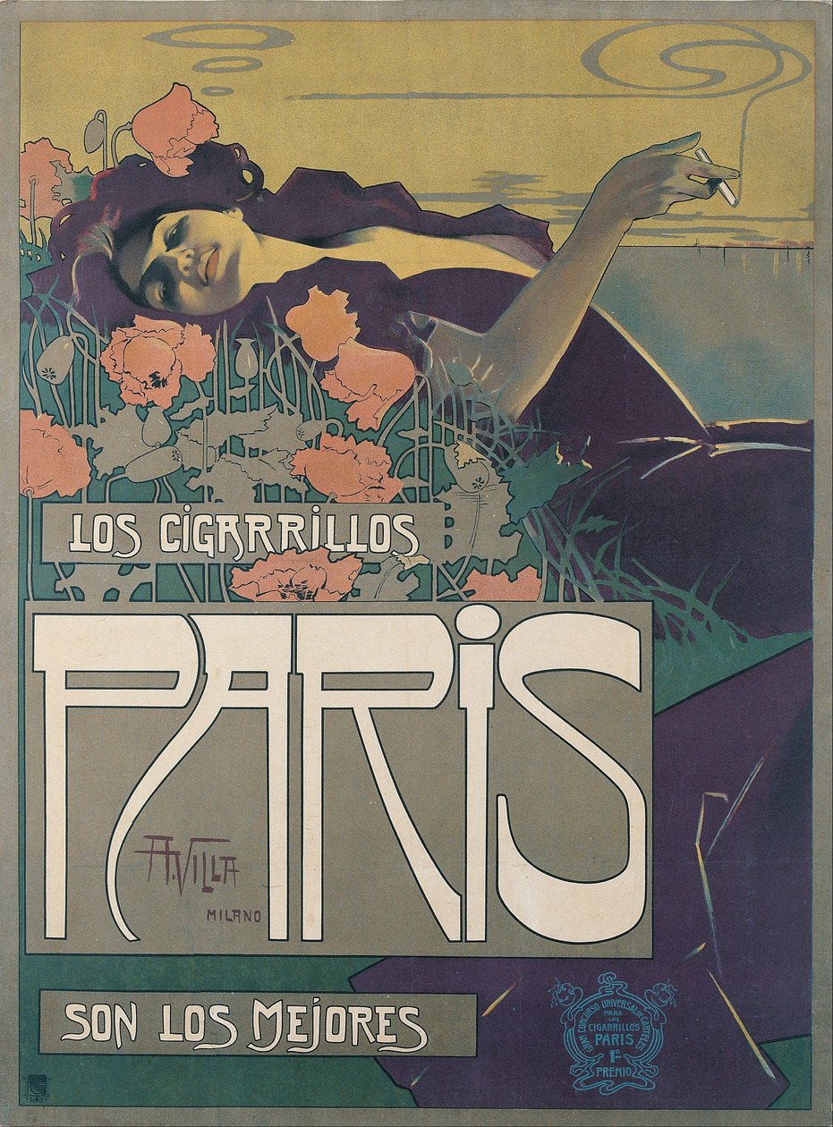Paris cigaretter av Aleardo Villa