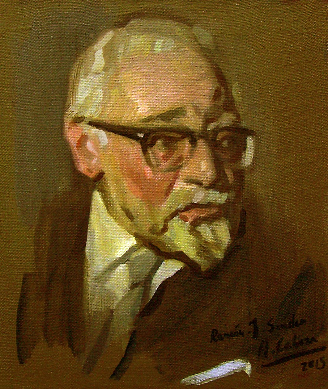 Porträtt av Ramon J. Sender av Alejandro Cabeza