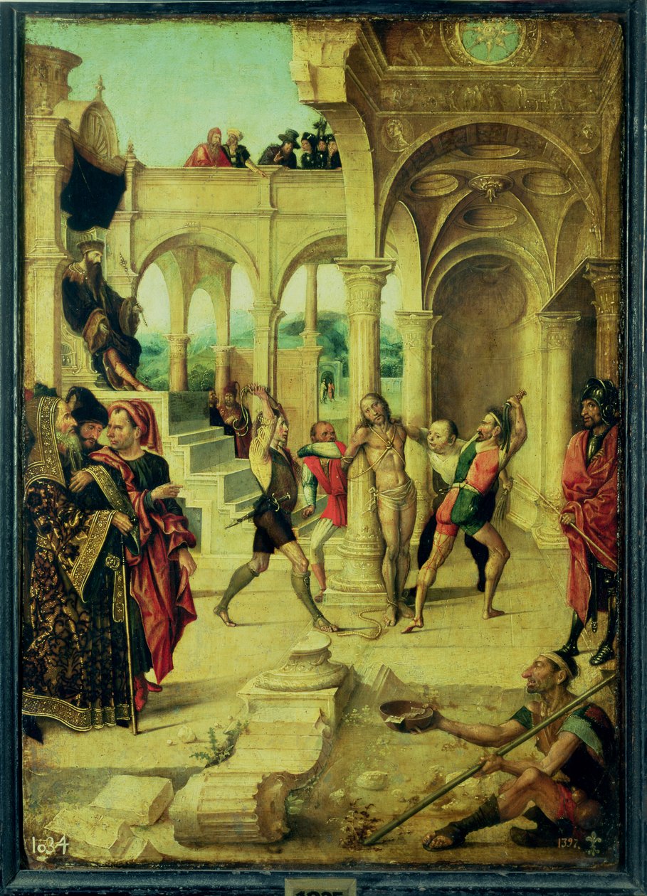 Kristi flagellation av Alejo Fernandez