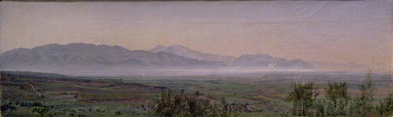 The Pontine Marshes, ca 1840 (olja på papper) av Aleksandr Andreevich Ivanov