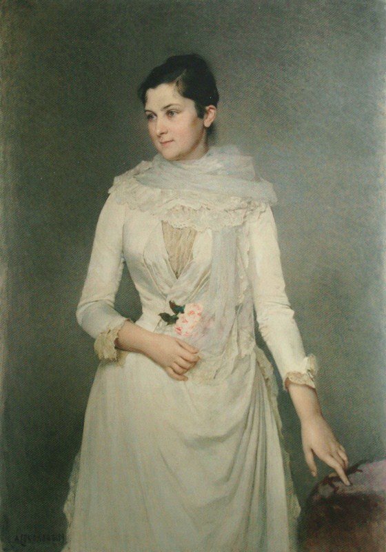     Portrait of countess Varvara Bobrinskaya  av Aleksandr Petrovic Sokolov