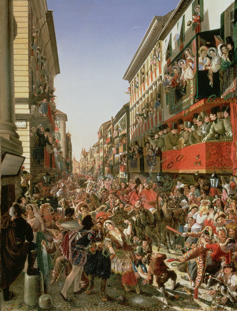 Karneval i Rom, 1839 av Aleksandr Petrovich Myasoedov