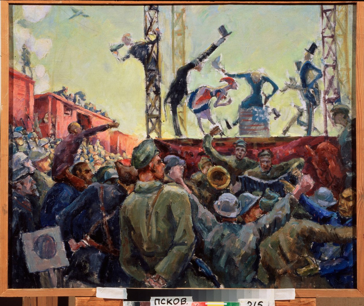 Agitationsbrigaden i frontlinjen av Aleksandr Aleksandrovich Osmerkin