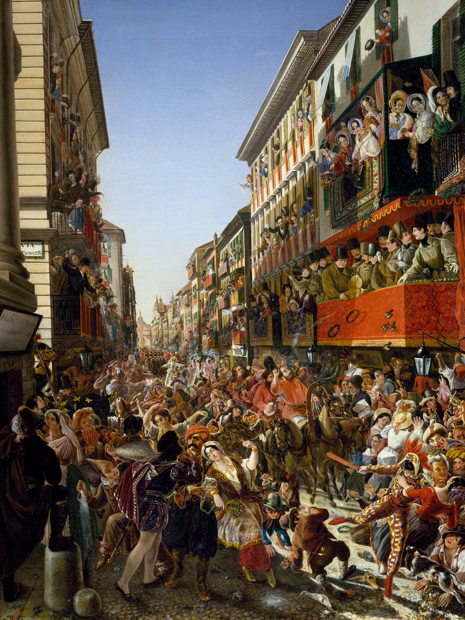 Karneval i Rom av Aleksandr Petrovich Myasoedov