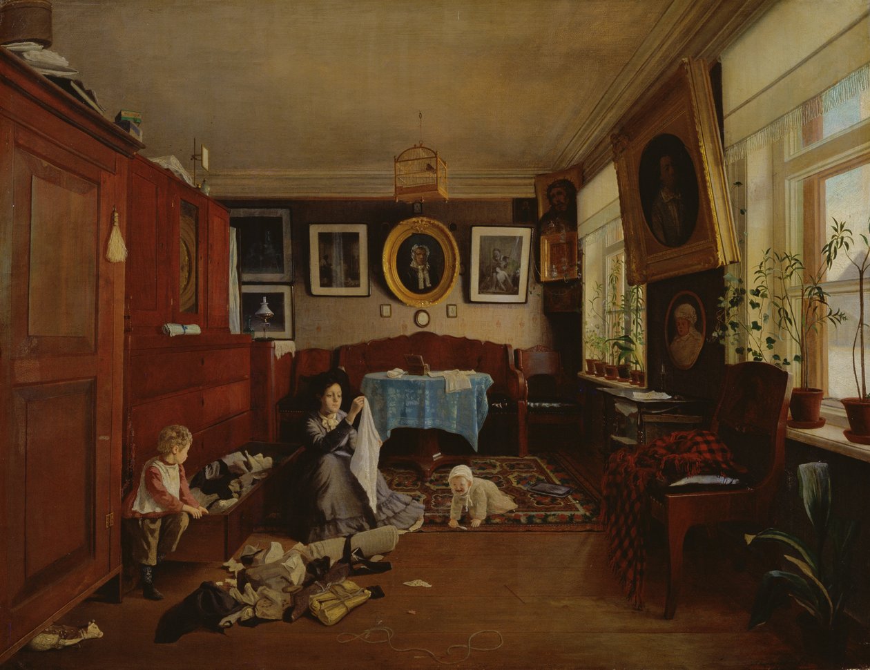 Interiör, 1879 av Aleksei Alekseevich Bobrov