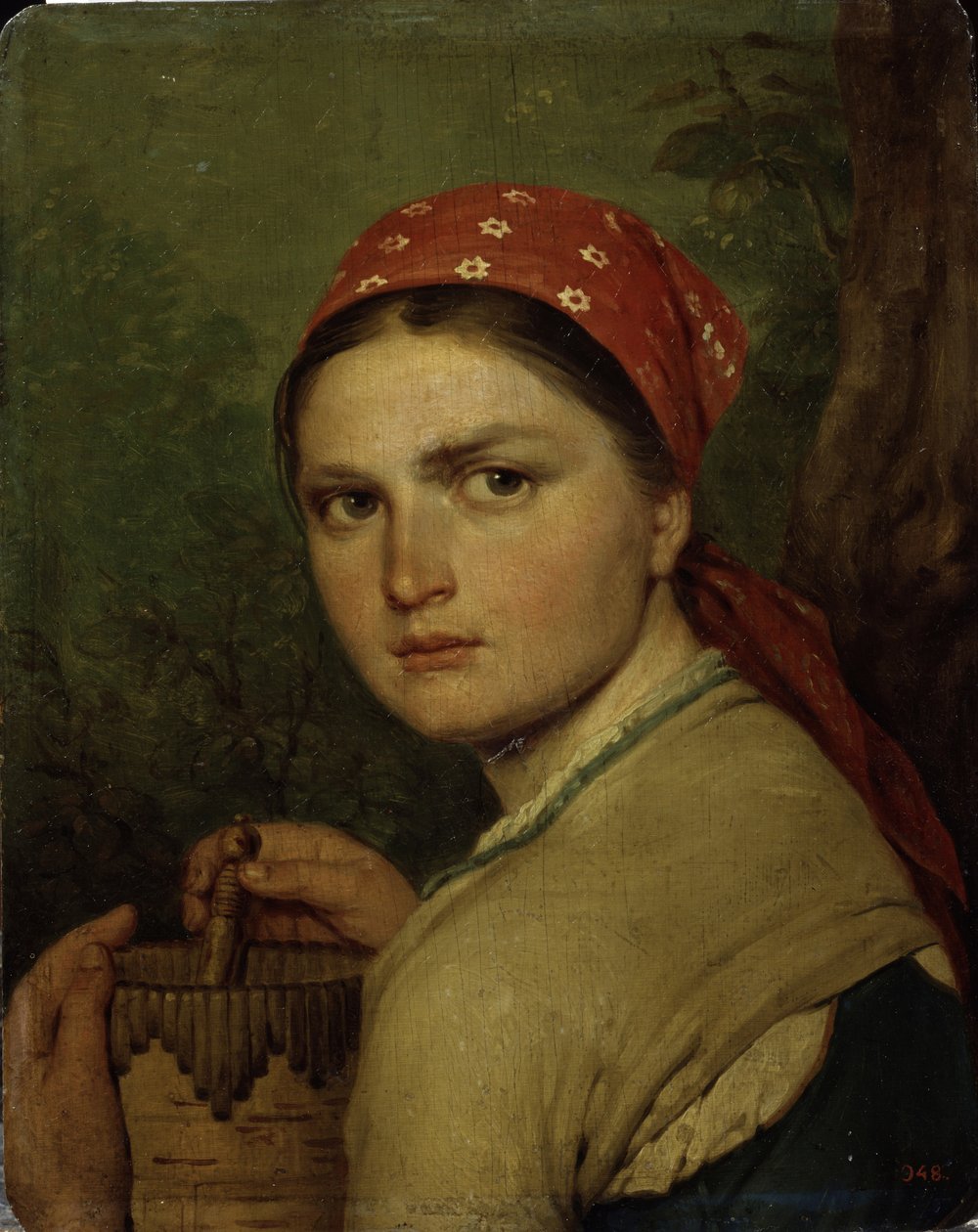 En bondflicka, ca. 1824 av Aleksei Gavrilovich Venetsianov
