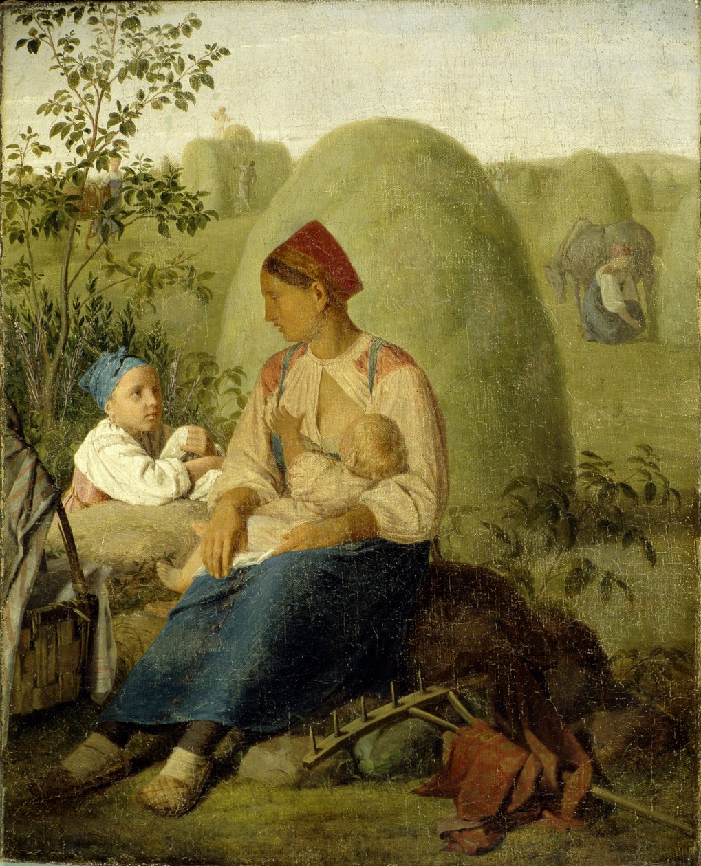 Höslagning, före 1827 av Aleksei Gavrilovich Venetsianov