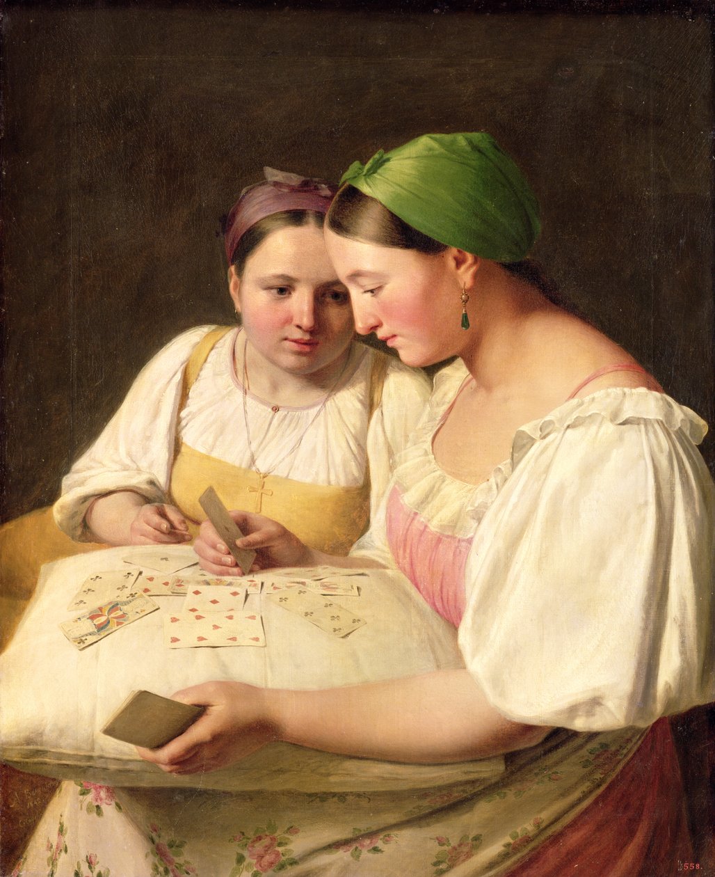 Spådomar, 1842 av Aleksei Gavrilovich Venetsianov