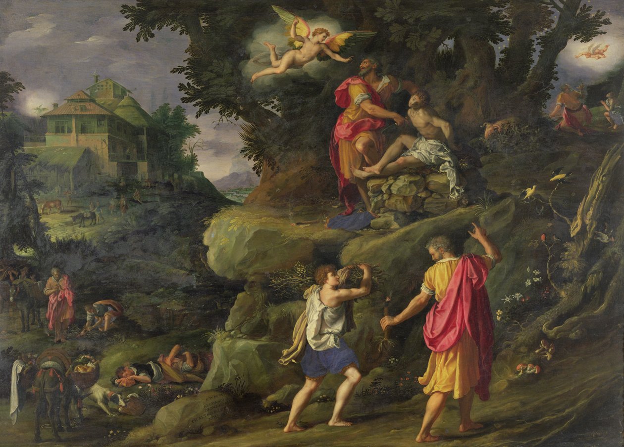 Isaks offer, 1601 av Alessandro Allori
