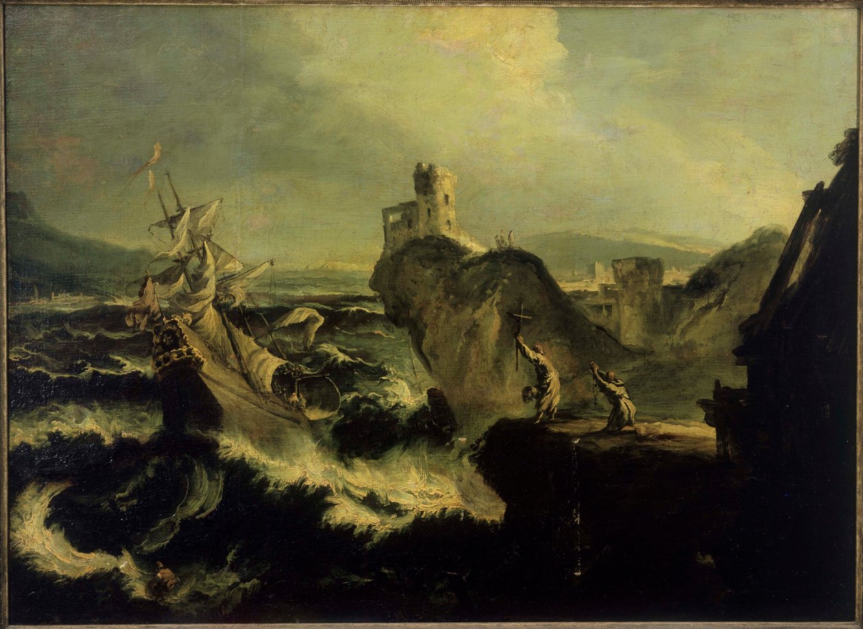 Skeppsbrottet av Alessandro Magnasco