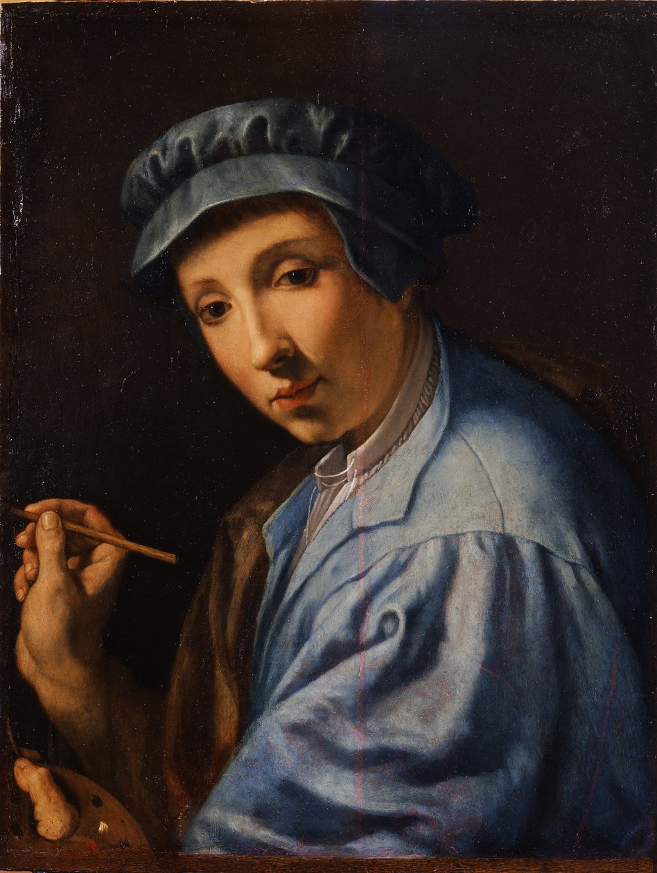 Italienska:  Autoritratto Självporträtt av Alessandro Allori