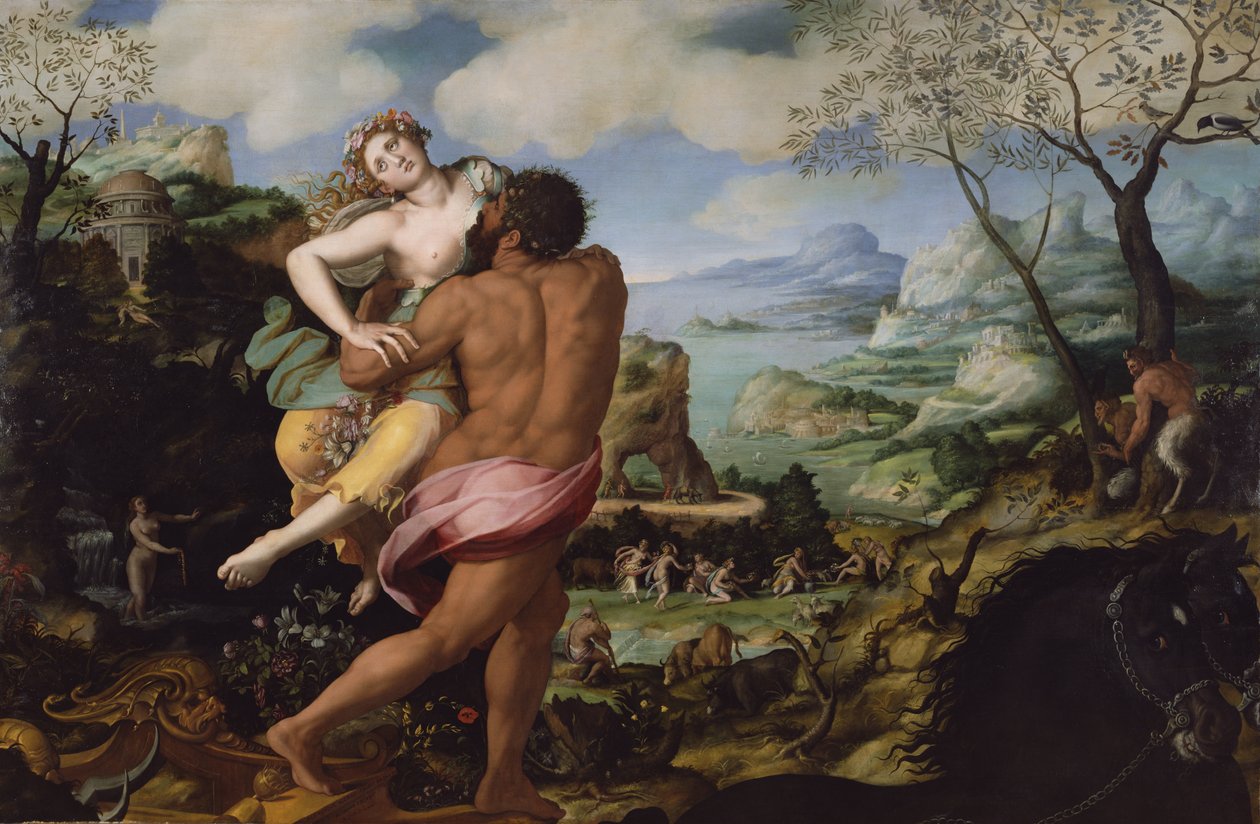 Bortförandet av Proserpine av Alessandro Allori