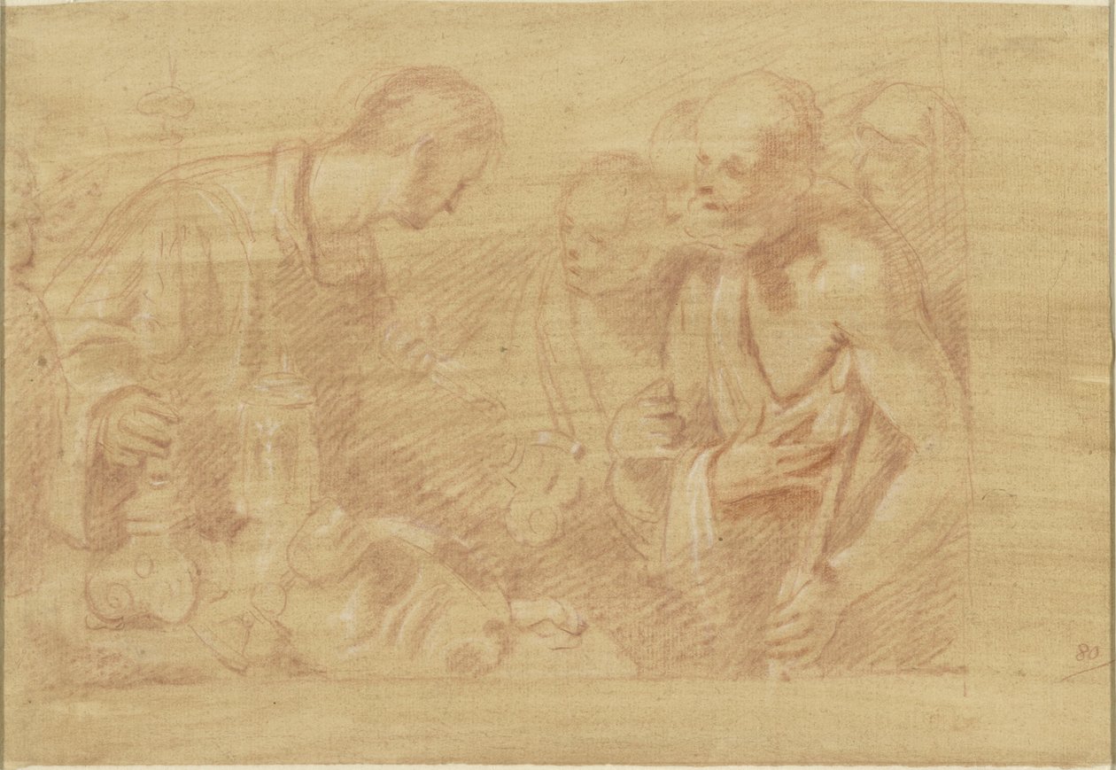 H. Laurentius en de Armen av Alessandro Casolani