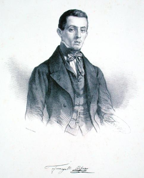 Disma Fumagalli (1826-93) (gravyr) av Alessandro Focosi