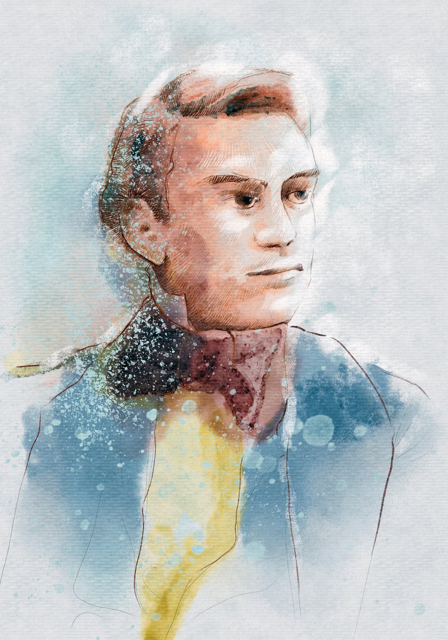 Alfred Nobel, 2023 (illustration) av Alessandro Lonati