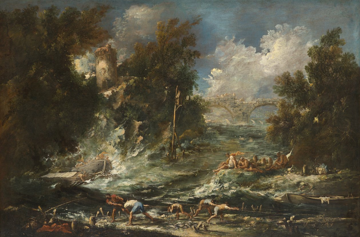 Stormen, ca 1710-1720 av Alessandro Magnasco