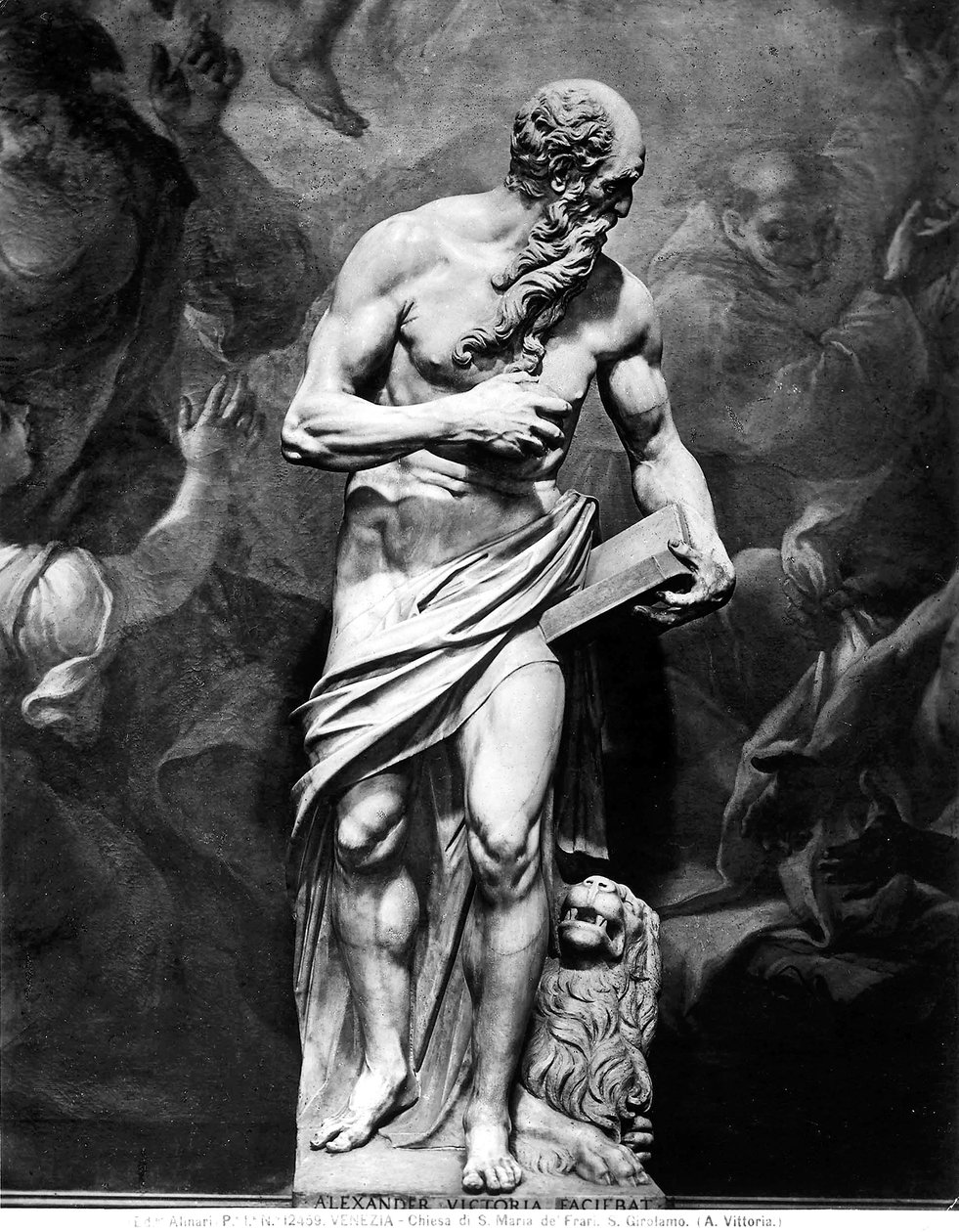 Staty föreställande St. Hieronymus av Alessandro Vittoria