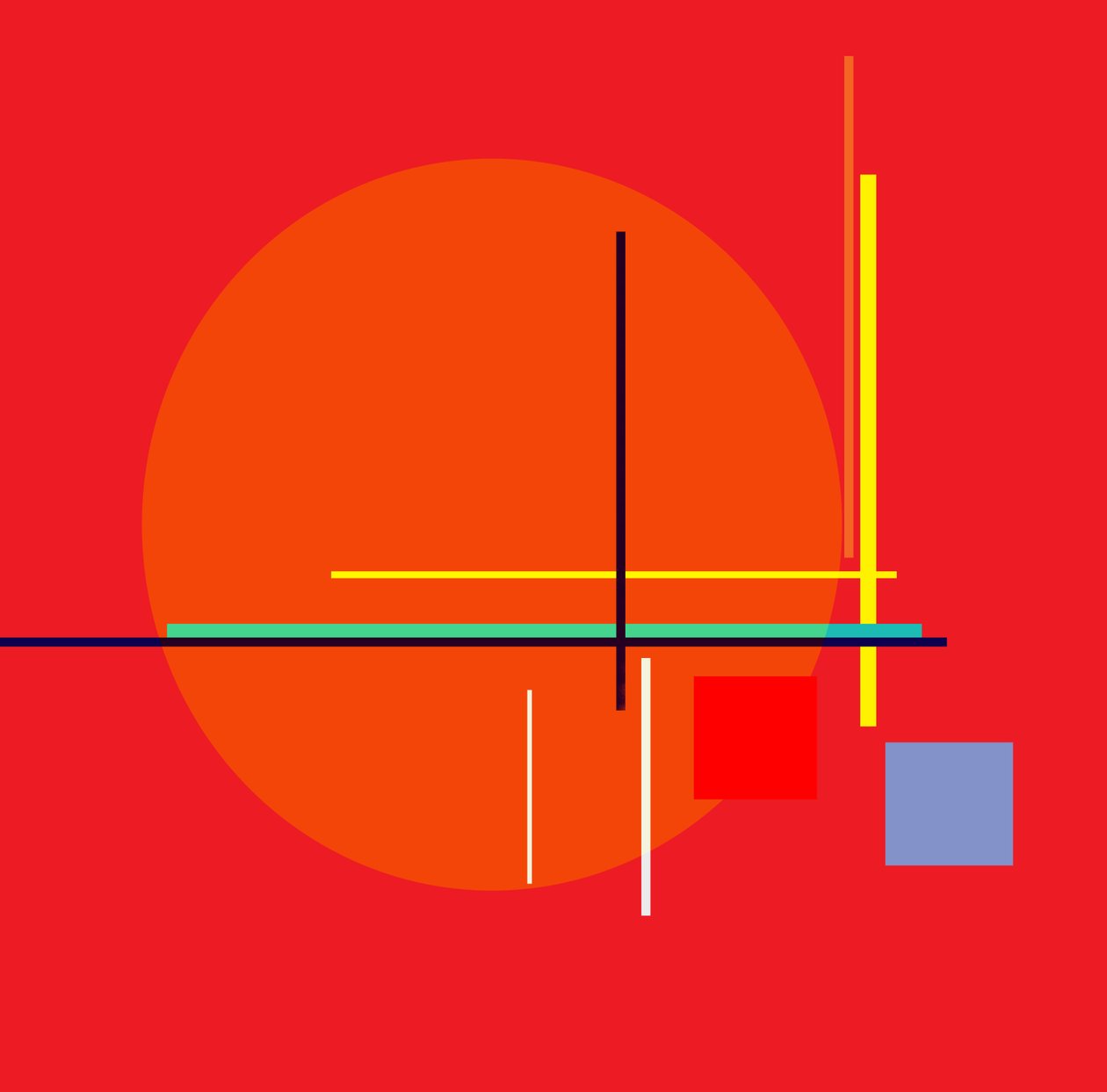 solnedgång, 2017, av Alex Caminker
