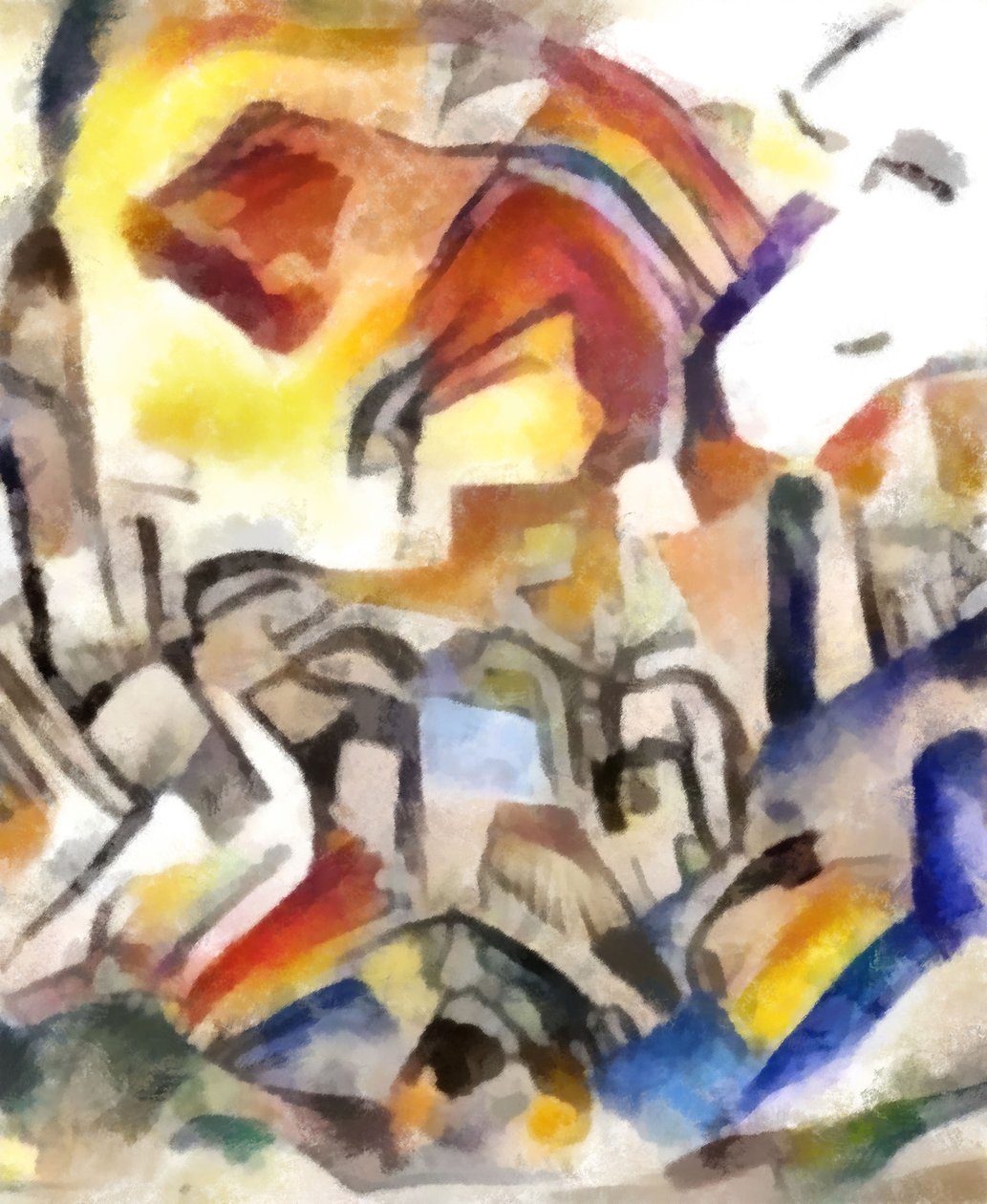 Ovanför staden, 2016. av Alex Caminker