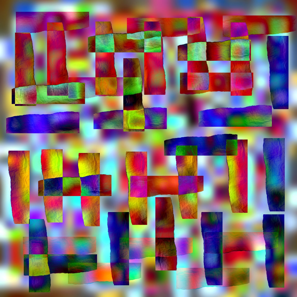 cirkelrörelse, 2019, (blandade media) av Alex Caminker