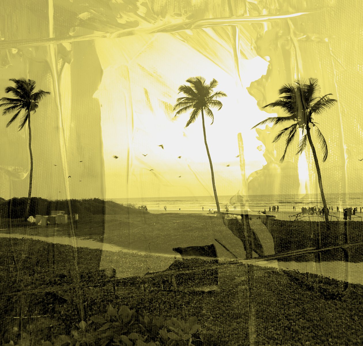 clarity fog, 2019, (blandade media) av Alex Caminker