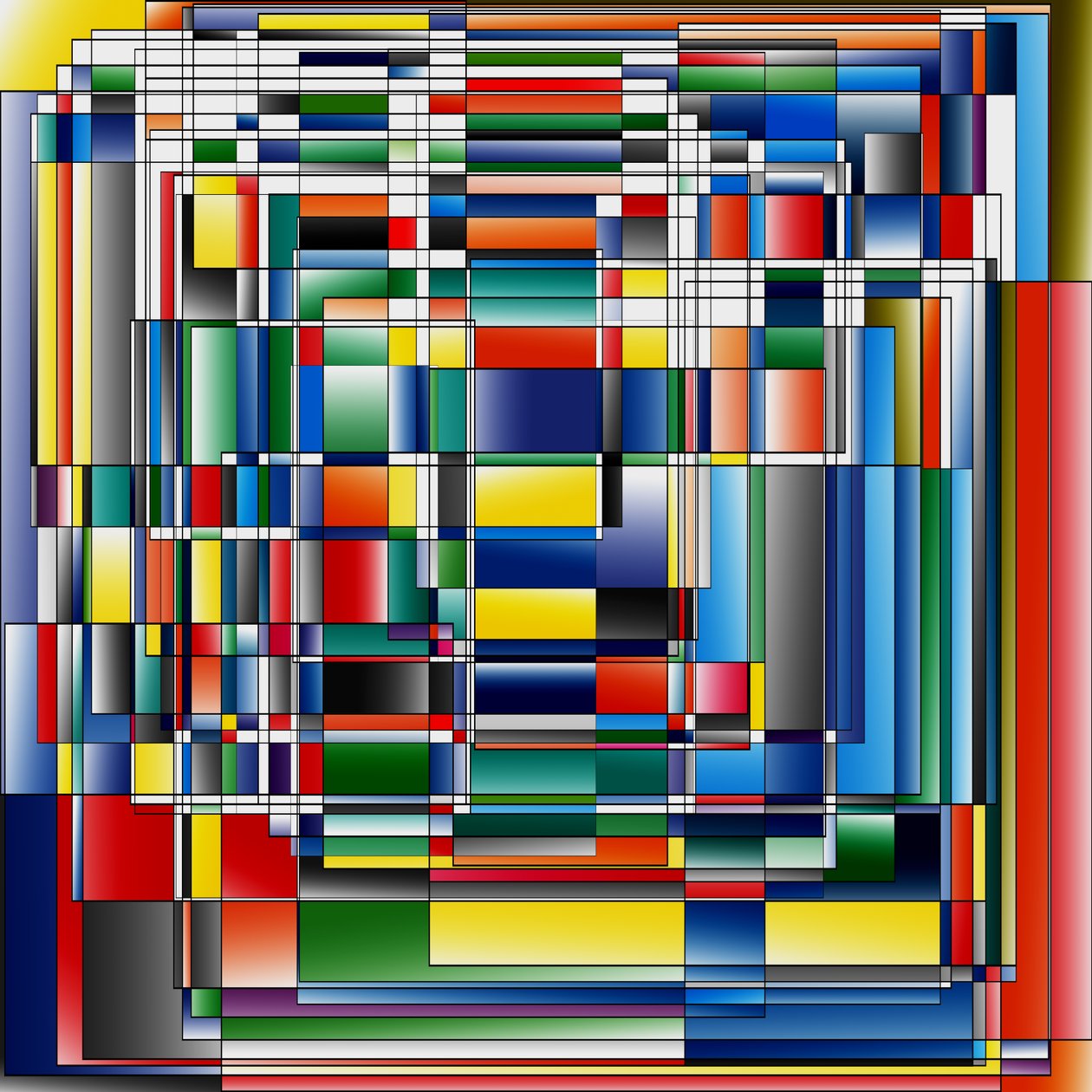 corpuscles, 2019, (gradient) av Alex Caminker