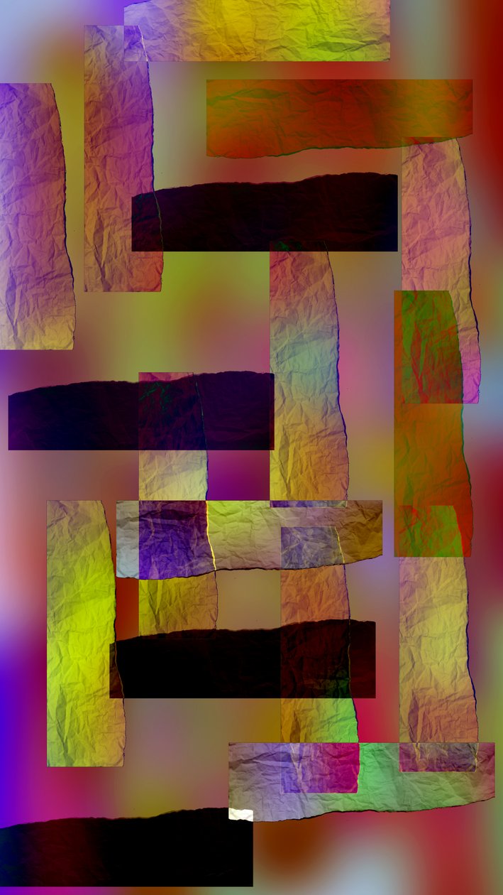etyd #12,2019,(blandade media) av Alex Caminker