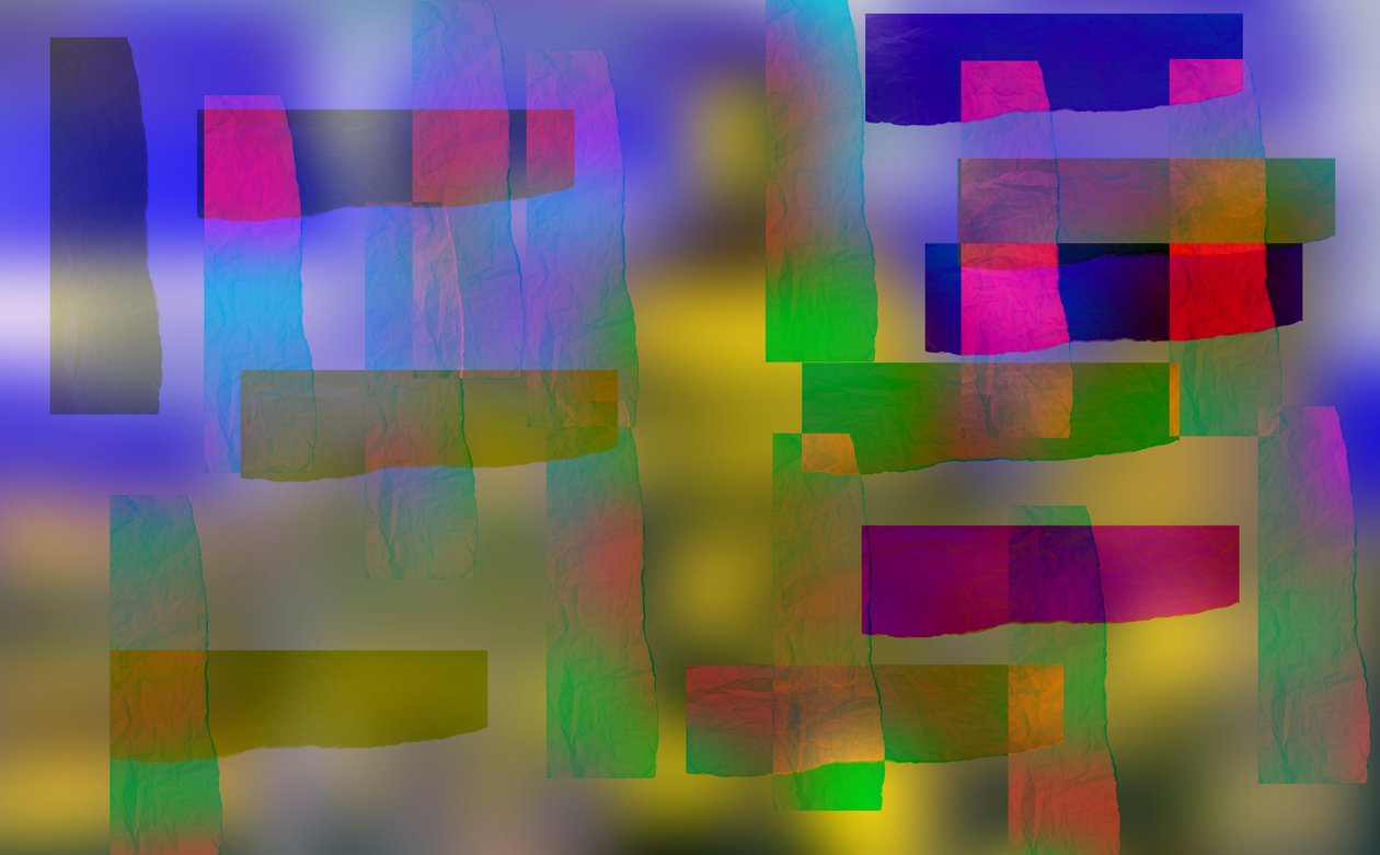 etude #15,2019,(blandade media) av Alex Caminker