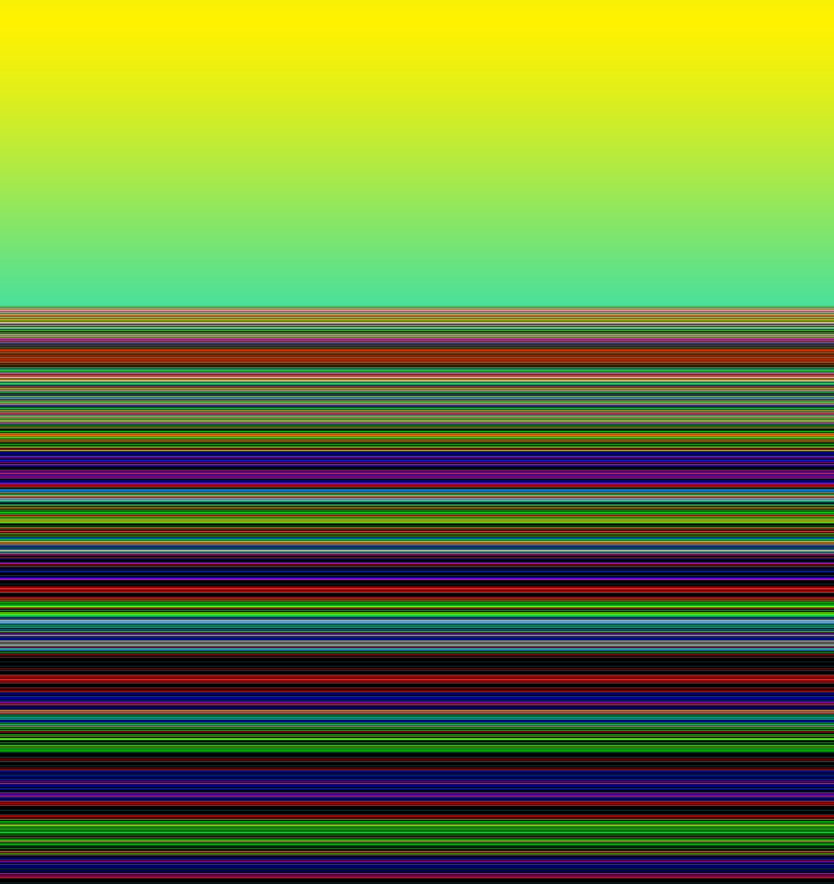 fält på morgonen, 2019, (gradient) av Alex Caminker