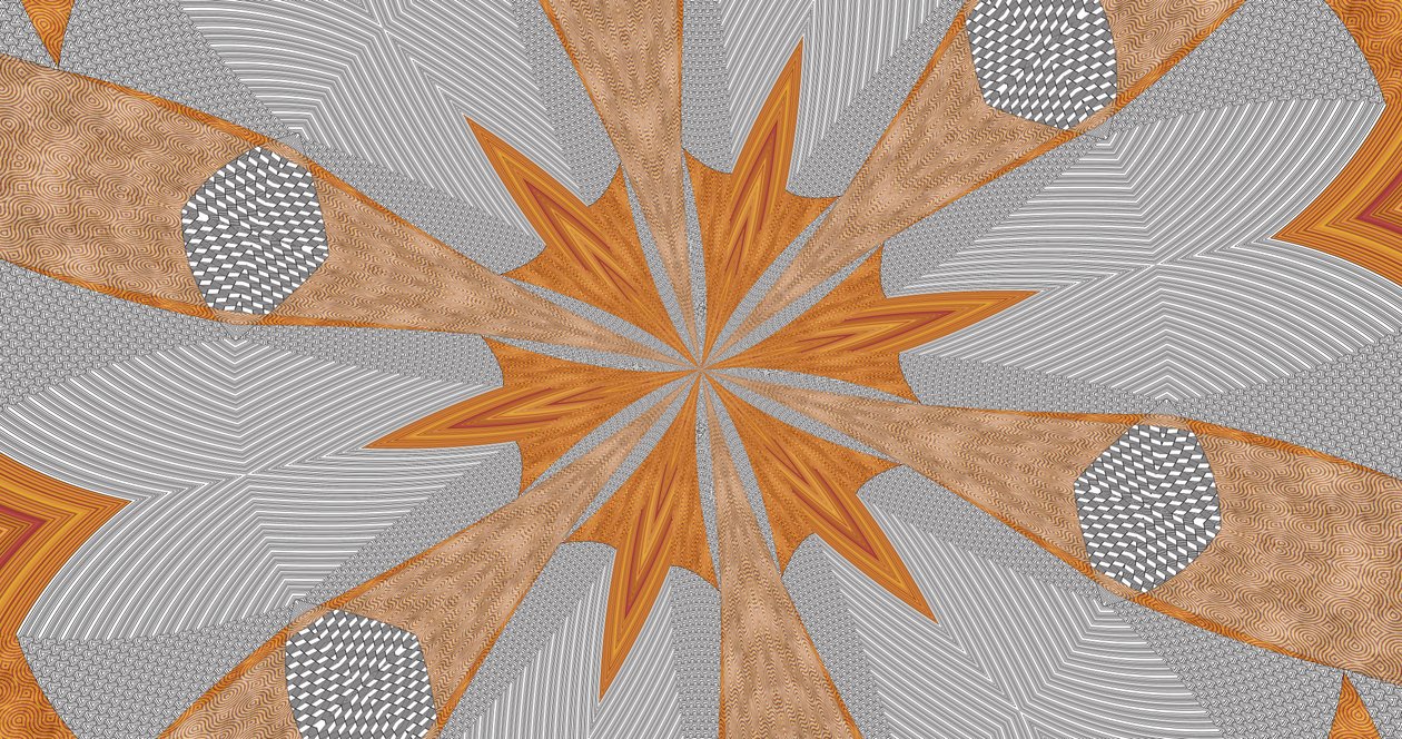 prydnad #63,2019,(blandade media) av Alex Caminker