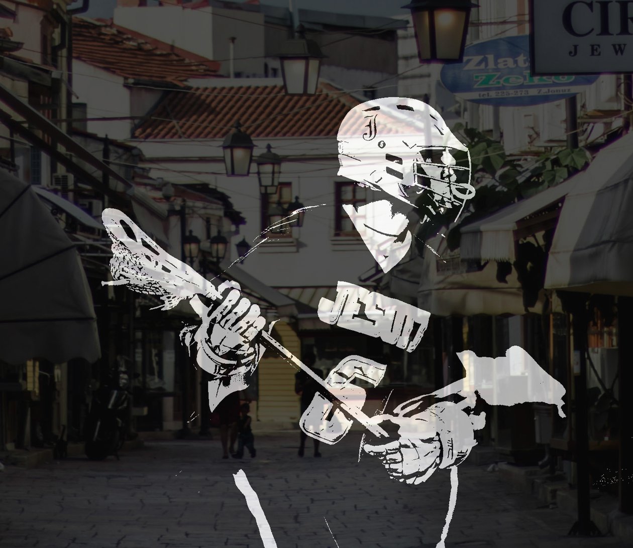 sport illustrerad, 2019, (collage) av Alex Caminker