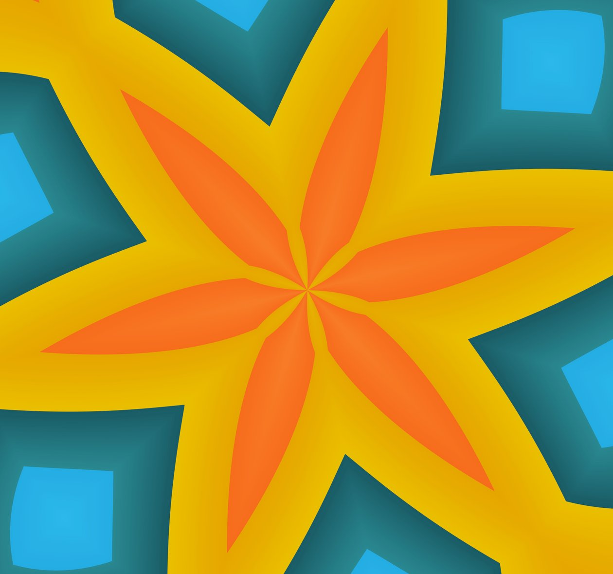 sjöstjärna, 2019, (gradient) av Alex Caminker
