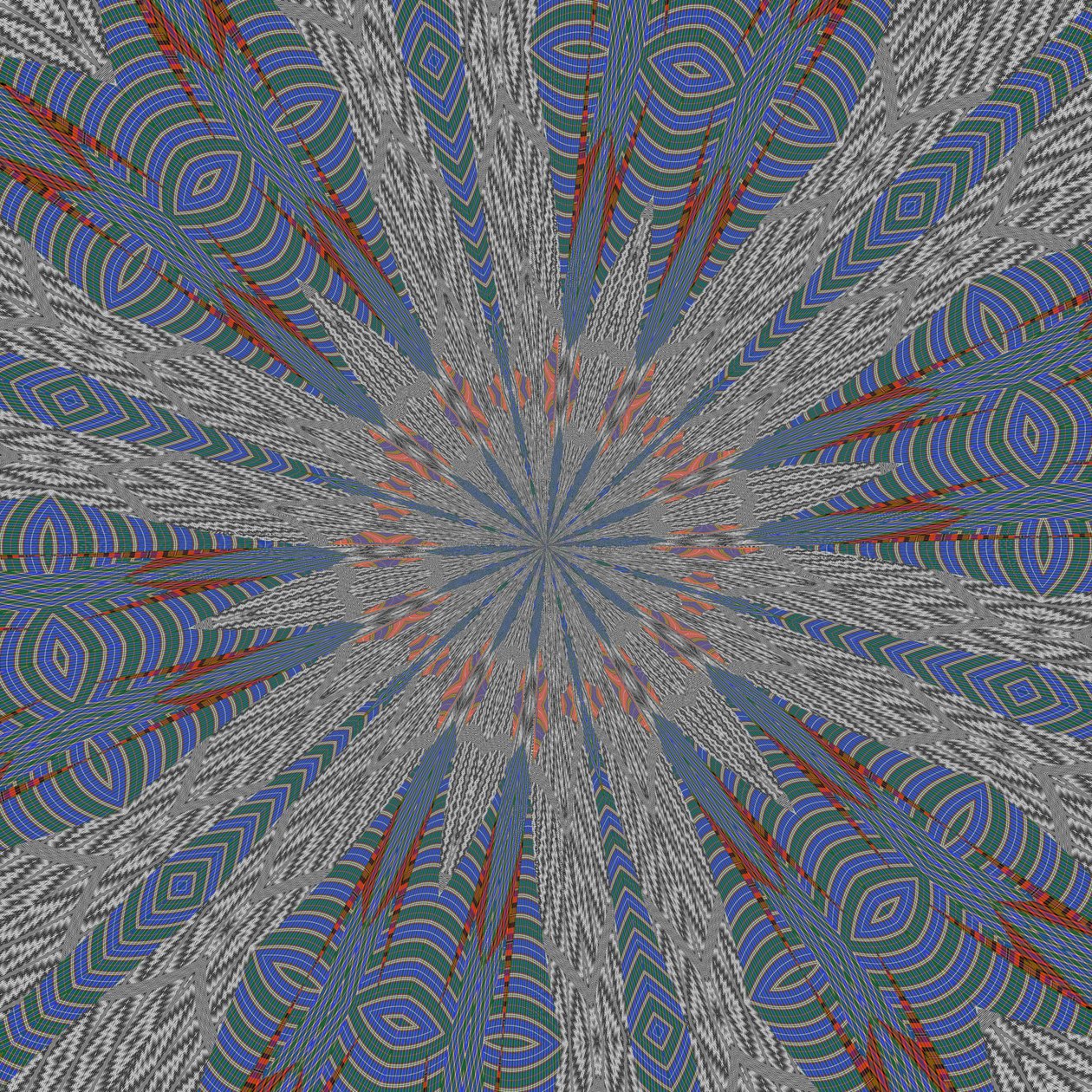 symmetri #25,2019,(blandade media) av Alex Caminker