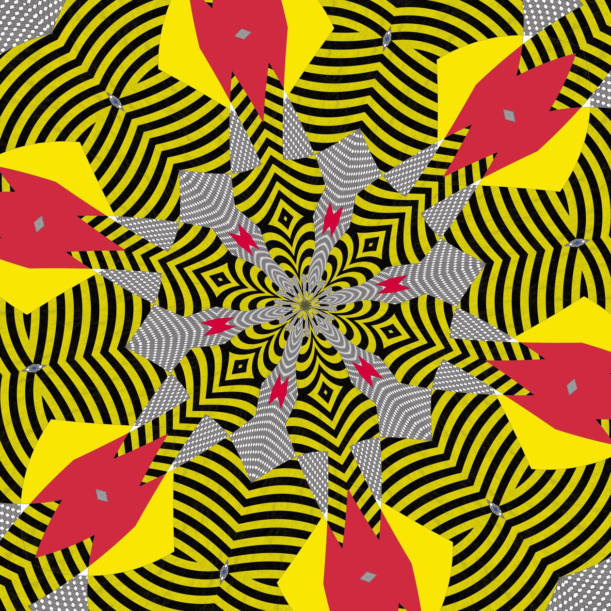 symmetri #5,2019,(blandade media) av Alex Caminker