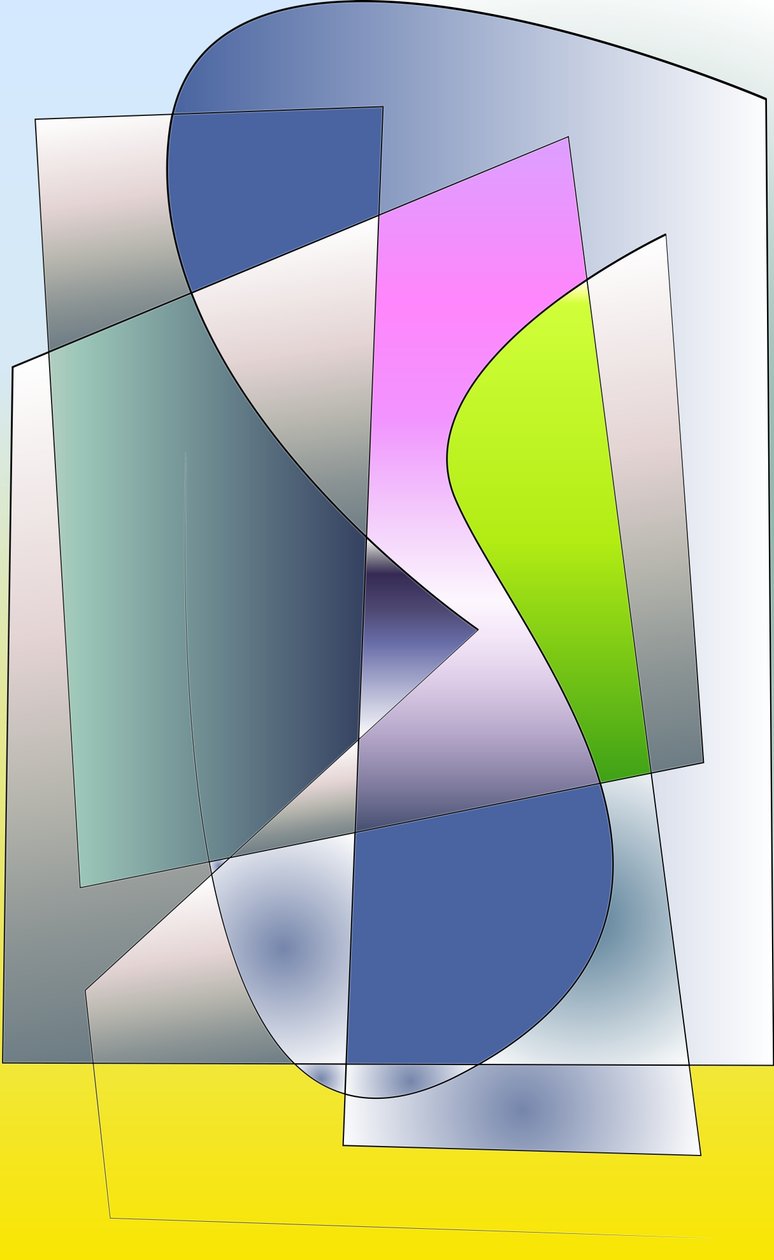 symfoni, 2019, (blandade media) av Alex Caminker