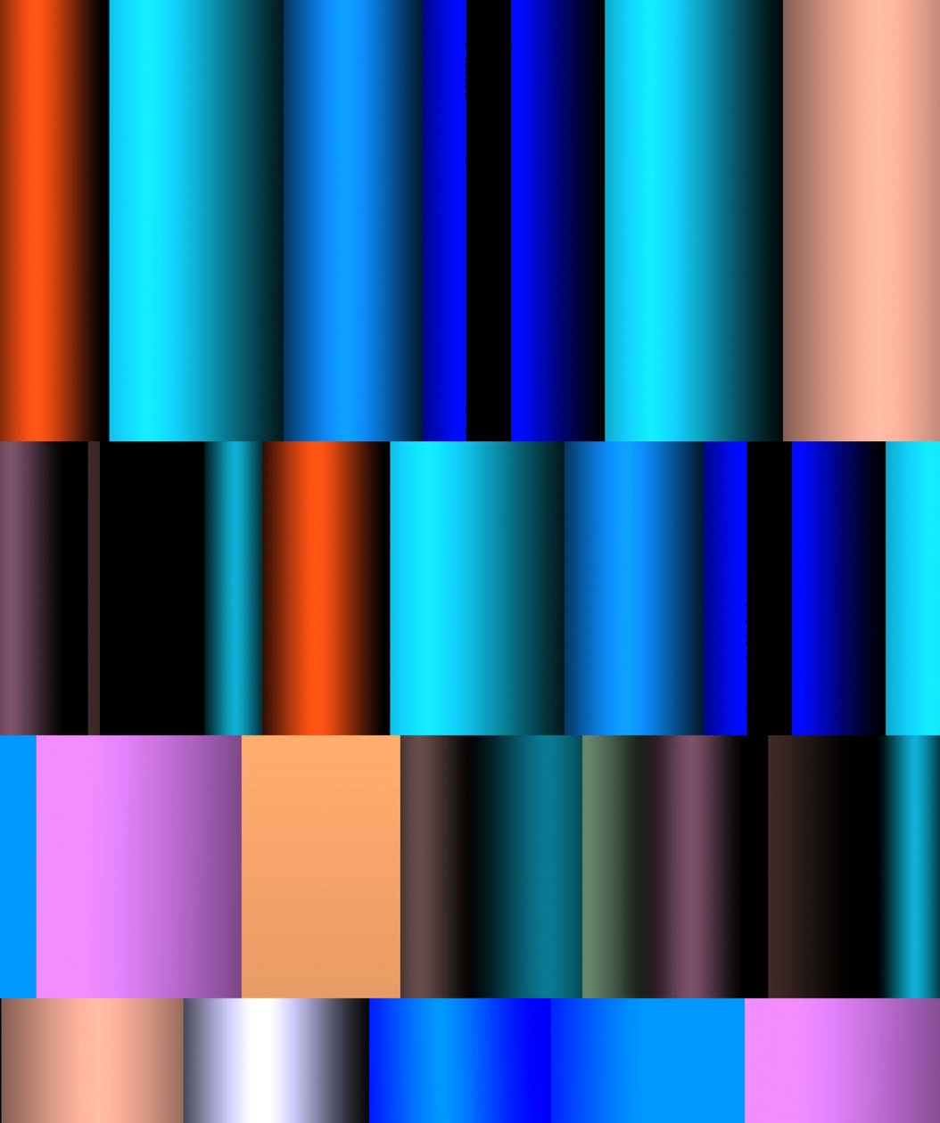 rörformad mekanism, 2017, (gradient) av Alex Caminker
