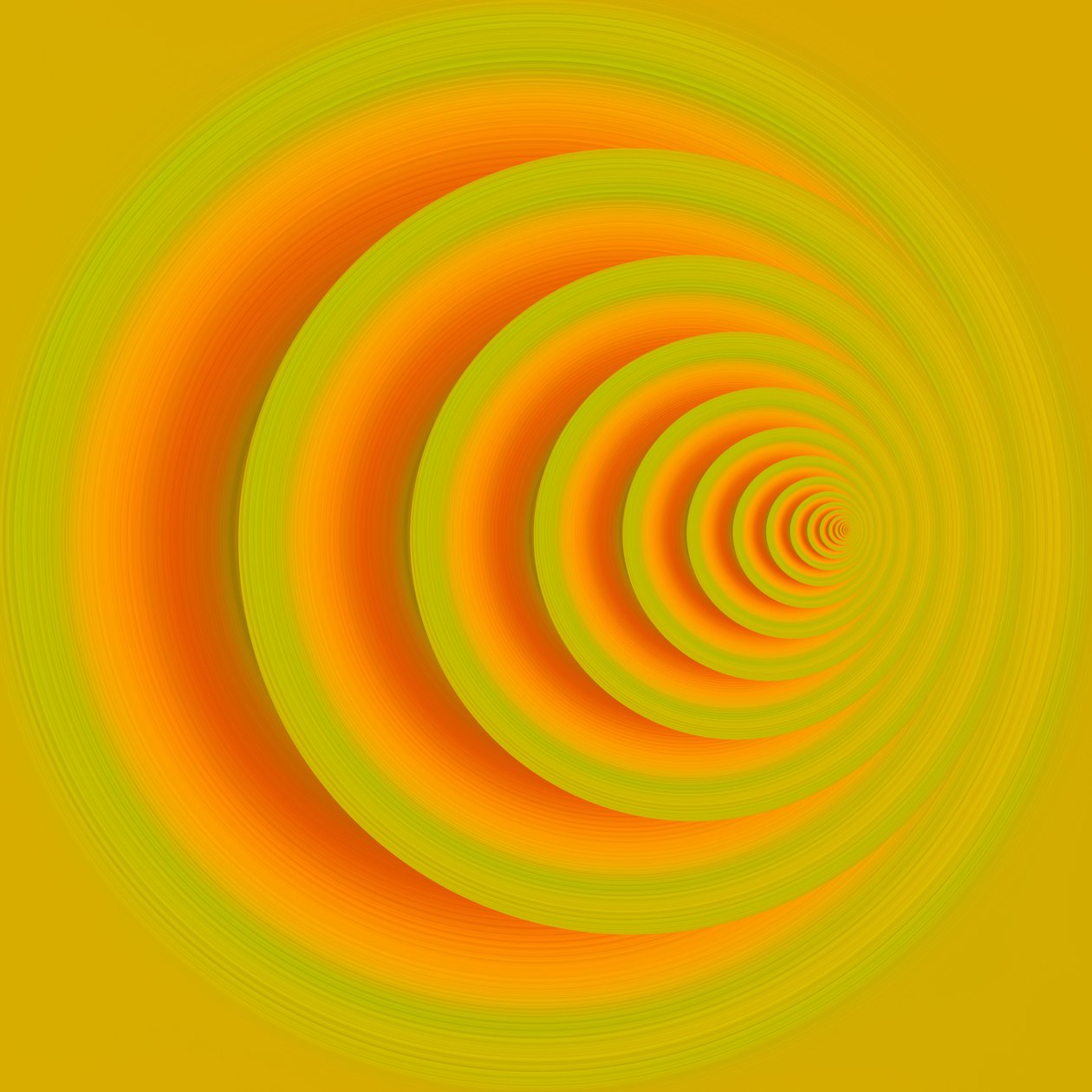 underground path(orange)II ,2019,(blandade media) av Alex Caminker
