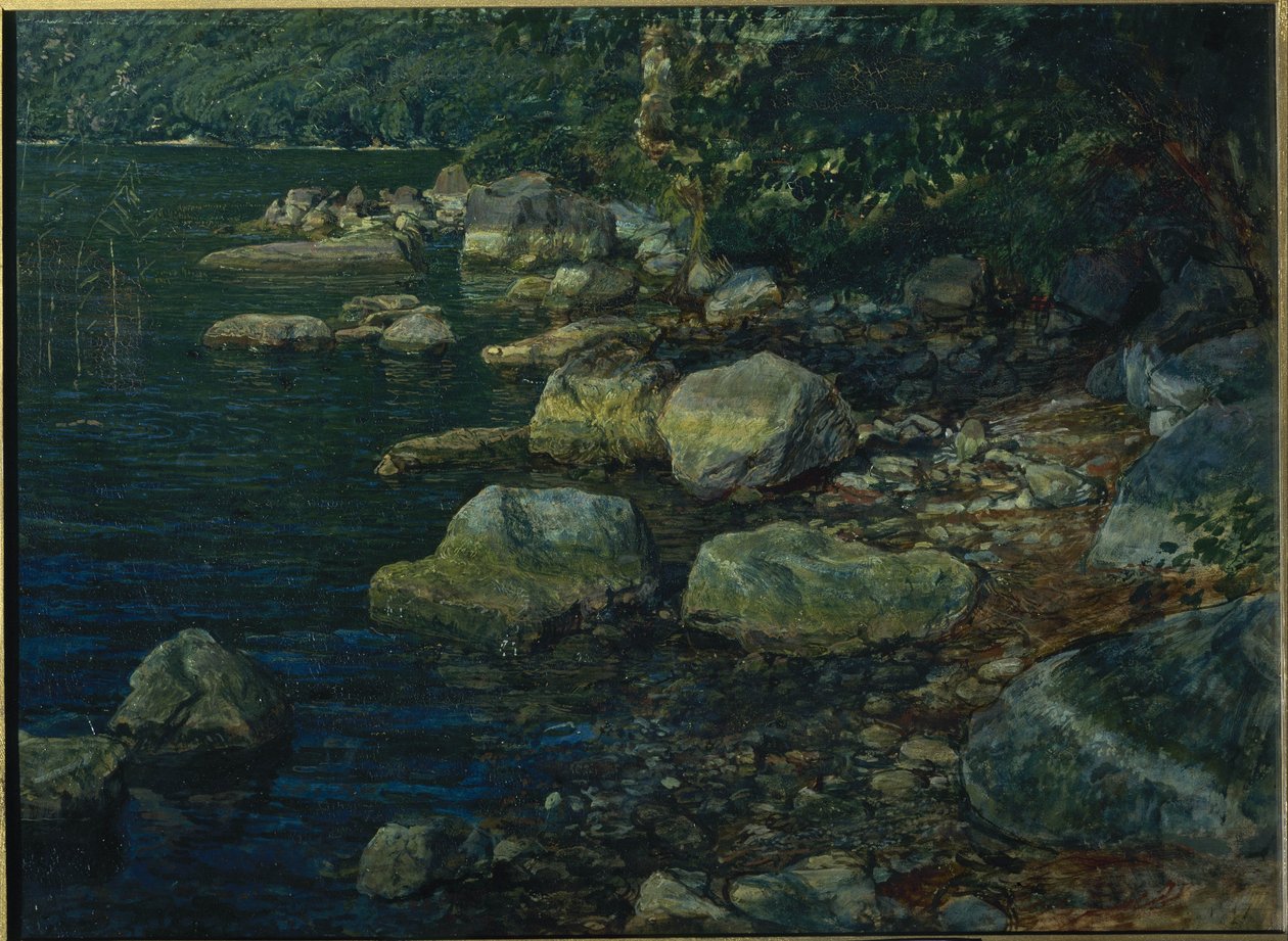 Vatten och stenar nära Palazzuola av Alexander Andreyevich Ivanov
