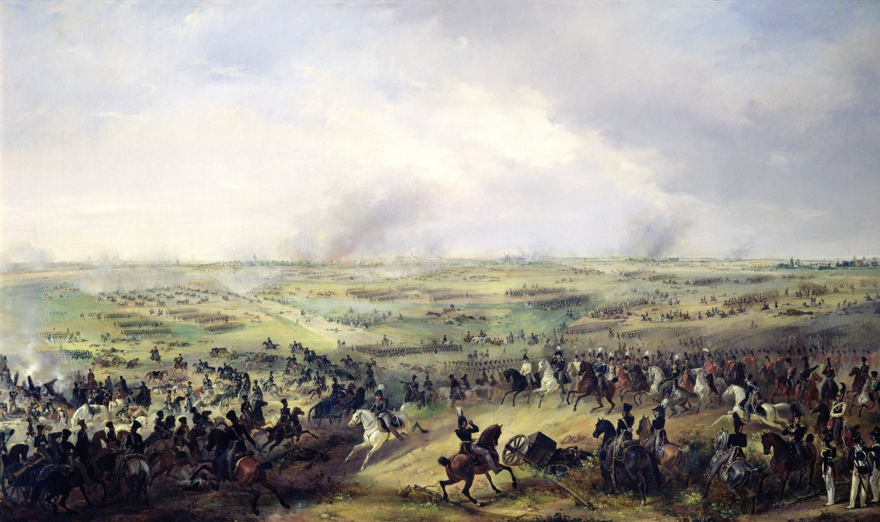 Slaget vid Leipzig, 16-19 oktober 1813 av Alexander Ivanovich Sauerweid