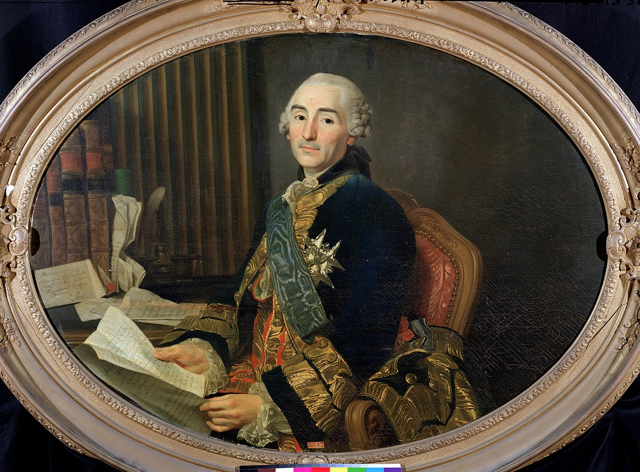Cesar-Gabriel de Choiseul-Chevigny (1712-85) hertug af Praslin, 1763 sverige av Alexander Roslin